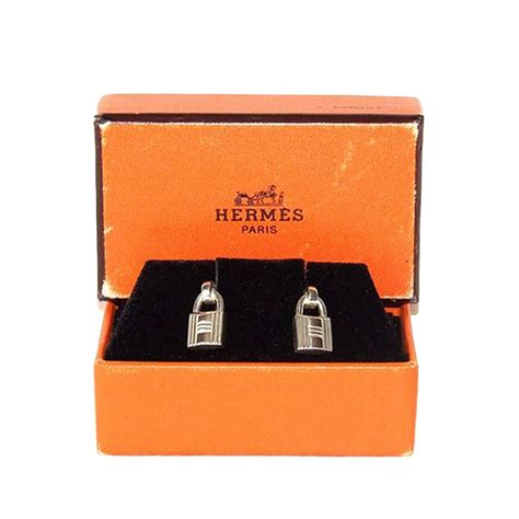 hermes kelly lock 925 sterling silver cufflinks|Kelly Lock cufflinks .